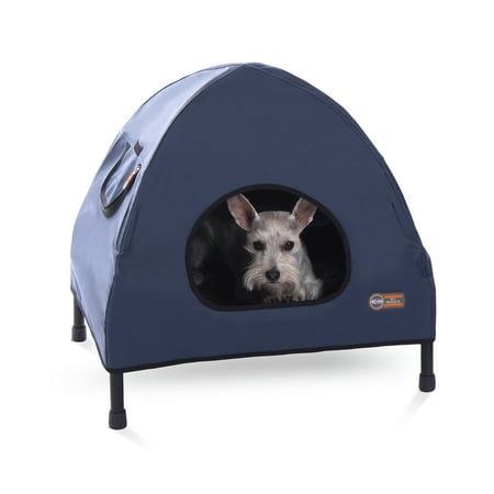 UPC: 0655199016020 | K&H Pet Products Original Pet Cot House Navy Blue Small 17 X 22 X 22 Inches