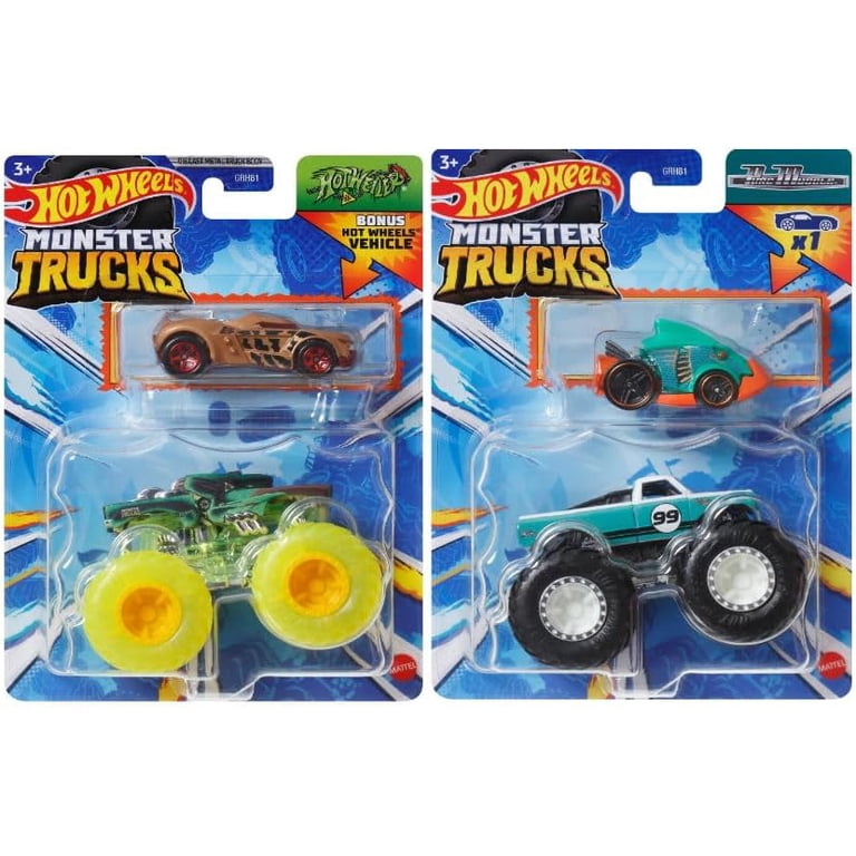 Hot Wheels Monster Trucks 大量セット（100台セット） Hot Wheels Monster Trucks with Bonus Vehicles, Bundle of 8, Ages 3