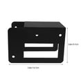 thumbnail image 2 of TEHAUX 2Pcs Heavy Duty Steel Firewood Rack Brackets Black Easy Assembly Fireplace Wood Storage Stand, 2 of 8