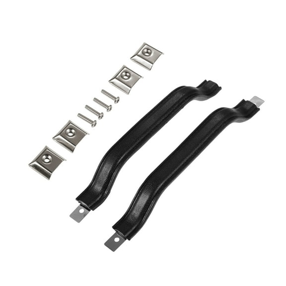Unique Bargains Front Left Driver and Right Passenger Side Interior Door Handle Pull Strap Kit for Jeep Wrangler YJ