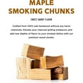 thumbnail image 2 of Fire & Flavor Premium All Natural Smoking Wood Chunks, 4 Pounds, Maple, 2 of 7