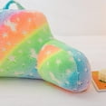thumbnail image 5 of Reading Pillow Glow in The Dark Bed Rest Wedge Kids Glow Backrest Pillow Dinosaur Print with Arms Back Support for Sitting Up in Bed Cushion, Pink-Yellow, 5 of 8