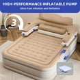 thumbnail image 6 of Uforic Queen Air Mattress w/ Headboard & Pump, 18" Inflatable Bed, Carry Bag & Repair Kit, Brown, 6 of 8