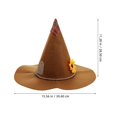 thumbnail image 2 of Halloween Photo Prop Witch Hat Ornament for 1 Piece Felt Scarecrow Accessory, 2 of 5