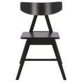 thumbnail image 3 of Safavieh Farrah Modern Wood Dining Side Chairs, Black (Set of 2), 3 of 8