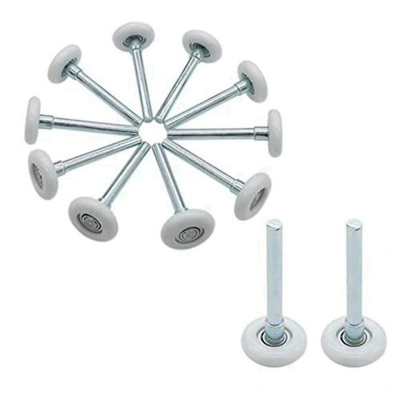 12 Pcs 1.8Inch Nylon Garage Door Roller 4Inch Stem, Quiet Garage Door Wheels for Garage Door Track Replacement
