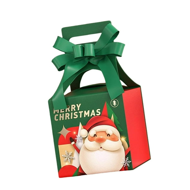 Caja de Regalo Navideña, Cajas de Galletas, Regalos de Fiesta, Almacenamiento de Bocadillos , Decoración Navideña, Caja de Golosinas para