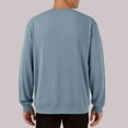 thumbnail image 4 of Winter New T-shirt Retro Men's Waffle Long-sleeved T-shirt Loose Fashion Henley Collar Bottoming-shirt, 4 of 5