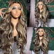 thumbnail image 2 of Pelucas con encaje en la parte delantera QUANDIAN Body Wave, cabello humano 180% de densidad, 2 of 6