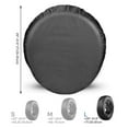 thumbnail image 7 of 4Pcs 420D Oxford Cloth Waterproof Tire Cover Outdoor Dust Protection Wheel Cover Gray, 7 of 7
