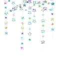 thumbnail image 2 of Iridescent Shining Star Hanging Garland, Iridescent Hanging Sparkling Star Streamer, Glitter Bunting Banner, Twinkle Backdrop for Wedding Birthday Party Christmas Decorations, 2 of 7