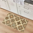 thumbnail image 2 of Yellow Boho Decorative Kitchen Mats Set of 2, Anti Fatigue Waterproof Stain Resistant Floor Rug Non Slip Cushioned Floor Mat - 17x29 and 17x47 Inch, 2 of 6