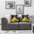 thumbnail image 3 of Awypu Summer Lemon Pillow Covers Set of 2 Farmhouse Dots Outdoor Decorative Cushion Cases for Sofa Couch Home Decorations Black White, 3 of 6