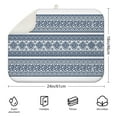 thumbnail image 2 of Elegant boho dish mat 18x24 Inch with floral design, made of microfiber, foldable and perfect for drying dishware, 2 of 5