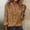 Tops-635Khaki, variant on Xdegoge Linen Blouses for Women Notch V Neck Long Rolled Sleeve Dressy Casual Work office Wear Loose Fit Solid Plain with Pocket Breathable Soft Spring Tops