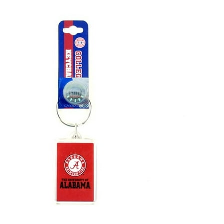 Acrylic Square Key Tag - Alabama Crimson Tide NCAA Acrylic Key Chain