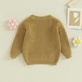thumbnail image 4 of Baby Girl Boy Knit Sweater Long Sleeve Round Neck Sweatshirt Pullover Top Fall Winter Warm Clothes, 4 of 6