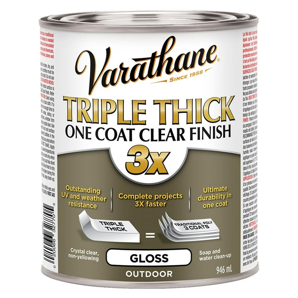 1631241,CLEAR WOOD FINISH,EXTERIOR WATERBASED,TRIPLE THICK ONE COAT