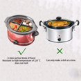 thumbnail image 4 of 6-Quart Slow Cooker Liner Multiple Grids Leakproof Dishwasher Safe Silicone Slow Cooker Divider Cooking Liner Kitchen Accessories, 4 of 8