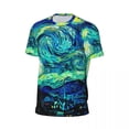 thumbnail image 4 of T Shirt For Men Mountains Famous Painting Sports Starry Night Vincent Van Gogh Hippie T-Shirts Coupl, 4 of 6