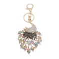 thumbnail image 1 of LYMAYTER Porte-Clés Paon en Strass de Luxe en Forme de Paon pour Voiture - Incrusté de Strass, 1 of 7