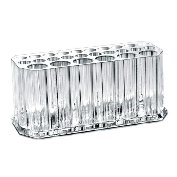 Miaowater - Organizador de maquillaje acrílico transparente, delineador de ojos, delineador de labios, 26 espacios