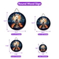 thumbnail image 5 of Happy Halloween Vampire Belgian Malinois BOO with Pumpkins Fun and Spooky Round Wood Sign Sheepdog Dog Lover Gifts Hanging Wall Home Decor - 00018, 5 of 5