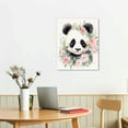 thumbnail image 2 of Nawypu  Young Panda Canvas Wall Art Animals Cute Baby Panda Canvas Poster Wall Art Decoration For Washing room Children's room Bathroom Office Home Decoration, 2 of 4
