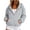 Gray hoodie sweatshirt women, variant on 1/2 Zip Pullover Women Long Sleeve Drawstring Hem Hooded Sweatshirts Half Zip Up Hooded Sweaters with Kangaroo Pocket Green,S