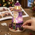 thumbnail image 4 of Sea Glass Christmas Tree Kit Christmas Sea Glass Art Kit, Santa Claus Night Light DIY Craft Kit for Adults, Sea Glass Style Resin Tile Accents with Warm LED, Arts and Crafts for Mantel, 4 of 8