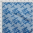 thumbnail image 4 of oneOone Cotton Cambric Blue Fabric Geometric Fabric For Sewing Printed Craft Fabric By The Yard 56 Inch Wide, 4 of 4