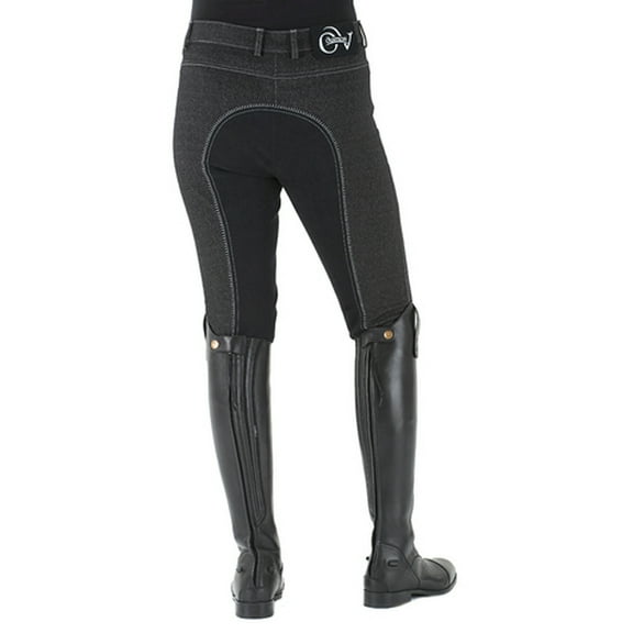 30 Regular Ovation Euro Melange Full Seat Breech Ladies Antimicrobial Black