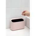 thumbnail image 2 of Desktop Plastic Mini Trash Trash Can & Makeup Holder, Countertop Bathroom Kitchen Car (pink), 2 of 5