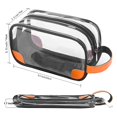 thumbnail image 3 of Neceser Lermende transparente para hombre que viaja, color negro, 3 of 4