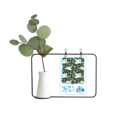 thumbnail image 1 of Lovely Birds Owls Dark Floral Patterns Transparent Glass Hanging Vases Decoration Bottle, 1 of 2