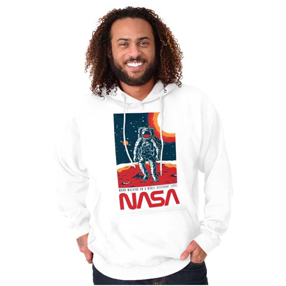 NASA Landed on the Moon Astronaut Hoodie Sweatshirt Women Men Brisco Brands M