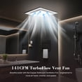 thumbnail image 2 of Extractor de baño Gopper de 12 W con luz LED de 12 W, 141 CFM, 2 of 7