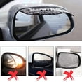 Car Side Mirror Rain Guard Rear View Mirror Rain Visor Smoke