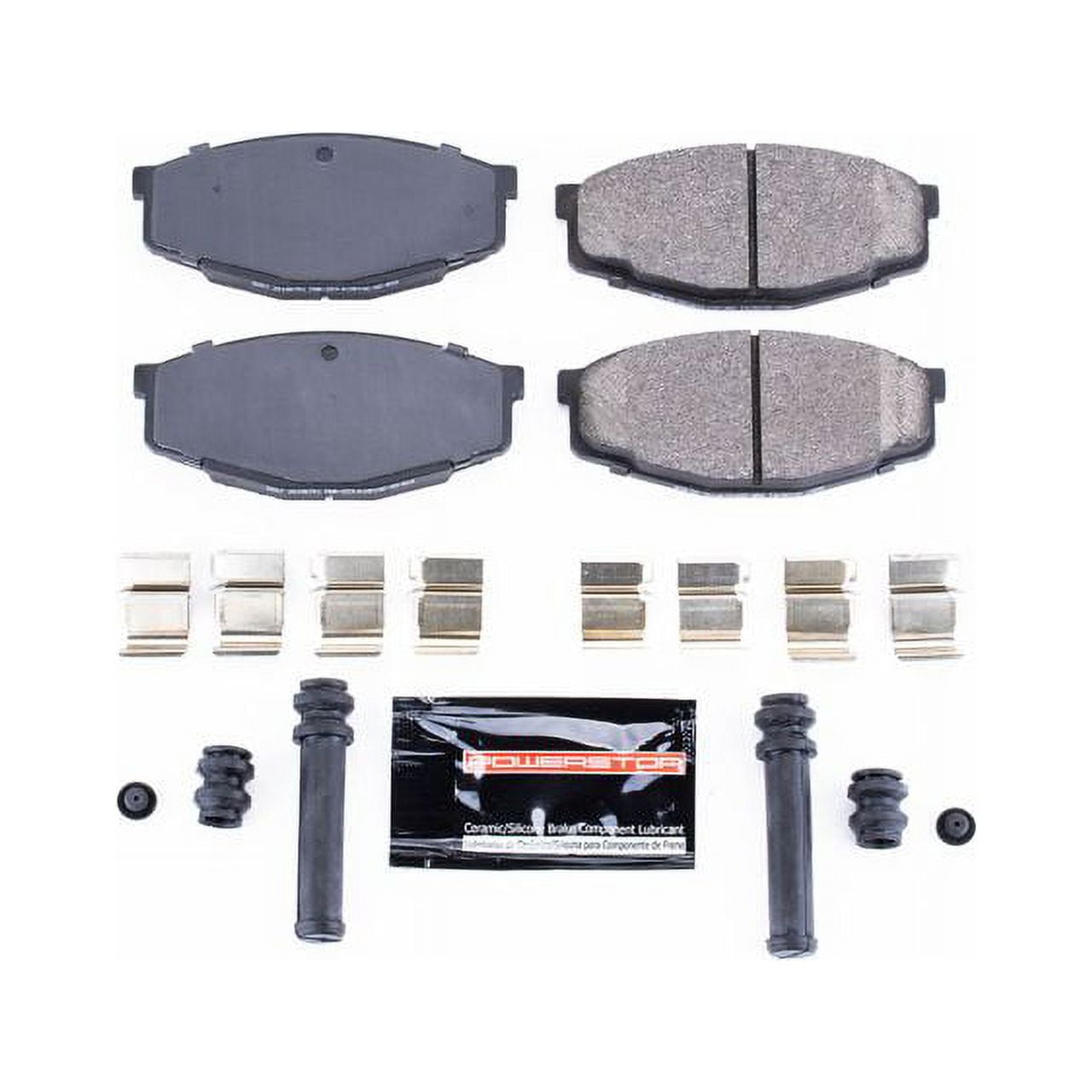 Power Stop Z23-207 Z23 Evolution Sport Carbon Fiber-Ceramic Brake Pad w/Hardware -Front