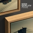 thumbnail image 4 of wall26 - 3 Piece Framed Canvas Wall Art - Brooklyn Bridge and Manhattan at Dusk, New York City - Modern Home Art Stretched and Framed Ready to Hang - 24"x36"x3 Natural, 4 of 5