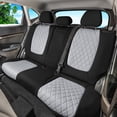 thumbnail image 2 of For Kia Seltos 2021-2024 FH Group Neoprene Custom Fit Car Seat Covers - Gray/Black Rear Seats, 2 of 5
