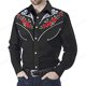 thumbnail image 1 of Camisa de hombre Vintage Western Cowboy Camisas hawaianas de manga larga grandes Camisa de moda para hombre y mujer Blusa de solapa Cuba Pecho único Nuevo, 1 of 6