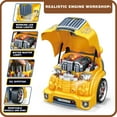 thumbnail image 4 of Mugeymyd Juguete con Motor de camión Grande para niños de 3 a 5 años, vehículo de Motor Desmontable, Coche de Juego de simulación con luz y Sonido, Juego de Taller mecánico para niños, Kit de construc, 4 of 5