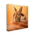 thumbnail image 4 of Stupell Industries Bunnies Cuddling in Blanket Animals & Insects Painting Gallery Wrapped Canvas Art Print Wall Art, 36 x 36, 4 of 8