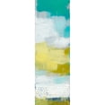 thumbnail image 3 of Jachimiec, Sue 11x24 Black Modern Framed Museum Art Print Titled - Teal Dot Panels IV, 3 of 5