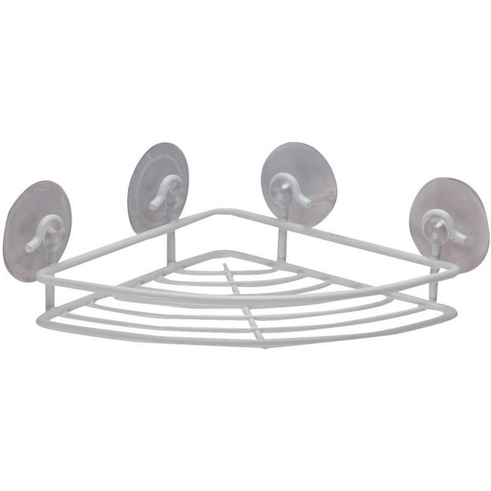 SHOWER SHELF CORNER WHITE