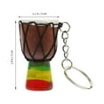 thumbnail image 3 of 5pcs African Drum Keychain Drum Key Ring Hanging Decoration Keychain Pendant Key Chain Hanging Pendant, 3 of 6