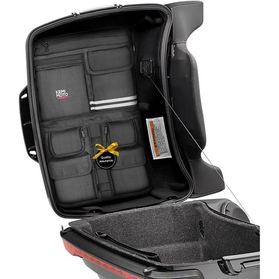 KEMIMOTO Rear Pack Lid Organizer Bag Pouch for Road Glide Road King Electra Glide Street Glide Touring Travel-Paks