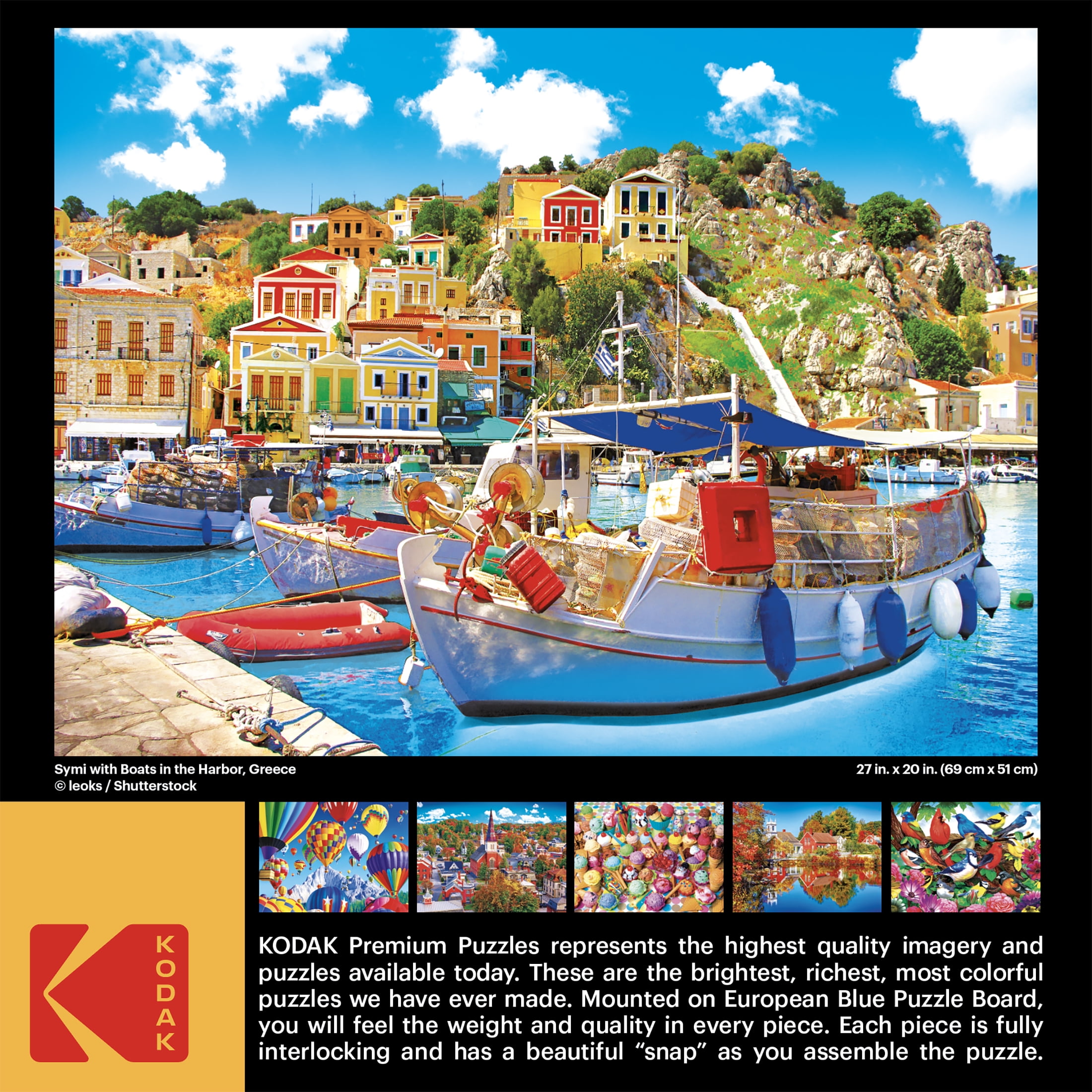 Cra-Z-Art Kodak 1000-Piece Jigsaw Puzzle, Boats in the Harbor
