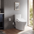 thumbnail image 3 of TOTO® WASHLET®+ Aquia® IV Two-Piece Elongated Universal Height Dual Flush 1.28 and 0.9 GPF Toilet and WASHLET C2 Bidet Seat, Cotton White - MW4463074CEMFGN#01, 3 of 5